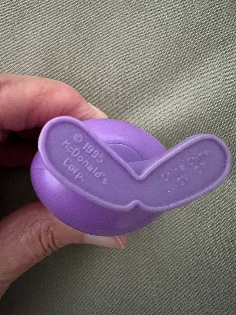 Vintage McDonald’s 1995 Grimace 3” Happy Meal Toy Figure Character